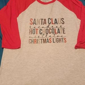 3/4 length new christmas shirt